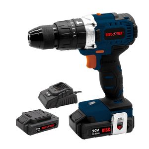 Taladro percutor 1/2" inalámbrico 20V 2 baterías DISCOVER CD320H
