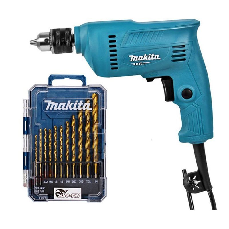 Taladro-rotacion-3-8-VVR-350W-MT--Brocas-MAKITA-M0600X1B