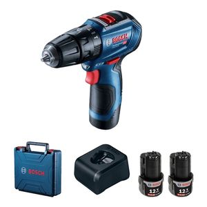 Taladro percutor 3/8 12V estuche 2 baterías sin escobillas BOSCH