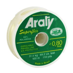 Nylon Natural ARATY SUPERFLEX 100mts 0.80 mm