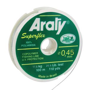 Nylon Verde ARATY SUPERFLEX 100mts 0.45 mm