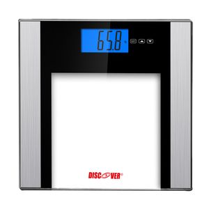 Báscula electrónica medidor grasa corporal lu z 180 Kg DISCOVER