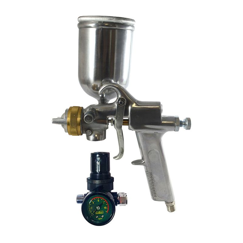 Aerografo-gravedad-con-manometro-vaso-giratorio-SPRAYIT