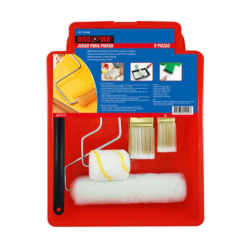 Set-de-2-rodillos-2-Brochas-Bandeja-y-Extension-DISCOVER