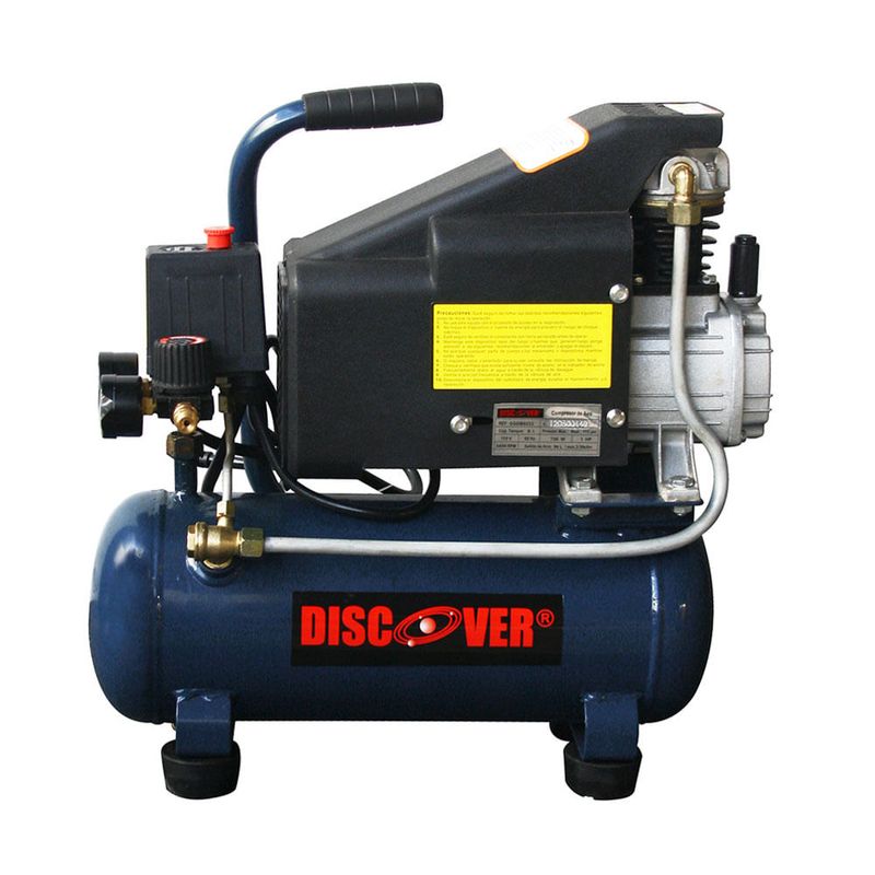 Compresor-portatil-con-piston-1HP-8L-115PSI-4.2-CFM-DISCOVER-