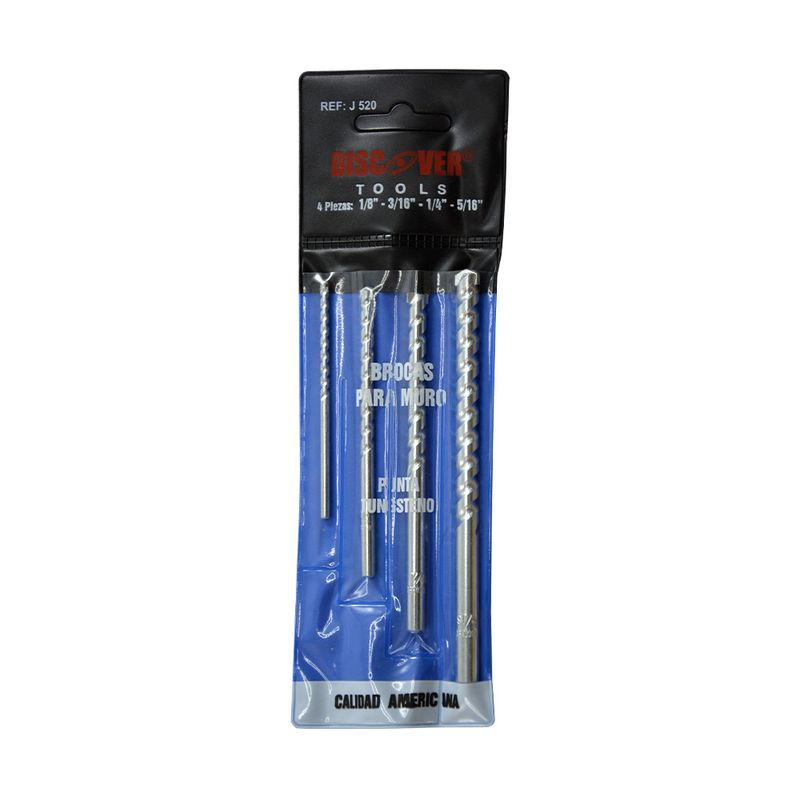 Brocas-tipo-USA-tungsteno-1-8-a-5-16--Jg-4-Pz-DISCOVER