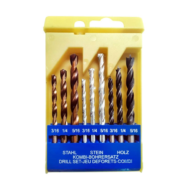 Brocas-p-metal-muro-madera-3-16-a-5-16--Jgo.-9-Pzs-