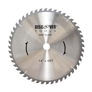 Sierra circular dientes tungsteno eje 1" 48 x 14"