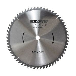 Sierra circular dientes tungsteno eje 1" 60 x 16"