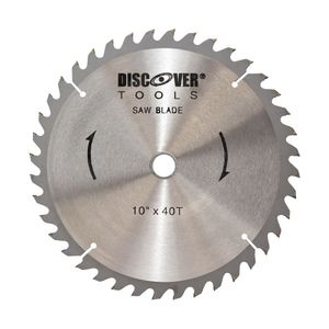 Sierra circular 10" dientes tungsteno eje 7/8" 40D DISCOVER