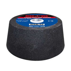 Piedra copa carburo silicio DISCOVER C 100 14 mx 5"