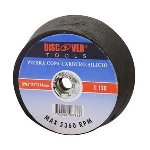 Piedra copa carburo silicio DISCOVER C 120 14 mx 5"
