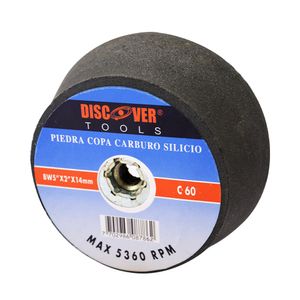 Piedra copa carburo silicio DISCOVER C 60 14 mx 5"