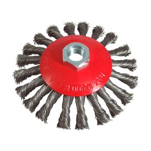 Grata plana 5" entorchada rosca 5/8