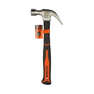 Martillo de uña curva mango fibra de vídrio 20 Onz BLACK & DECKER BDHT51397