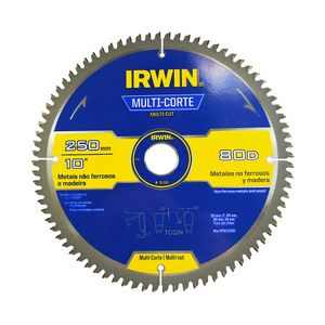 Sierra circular 10" x 80D Aluminio IRWIN 15199