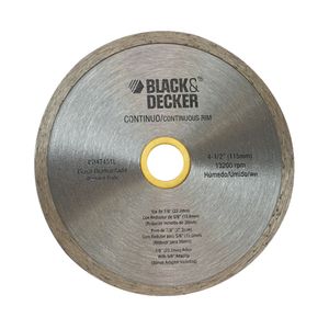 Disco diamantado continuo 4.1/2" BLACK & DECKER  BD47451L