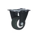 Rodachina-fija-doble-rodamiento-negra-PVC-50-mm