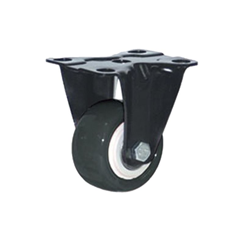Rodachina-fija-doble-rodamiento-negra-PVC-75-mm