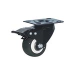 Rodachina-giratoria-con-freno-doble-rodamiento-negra-PVC-75-mm