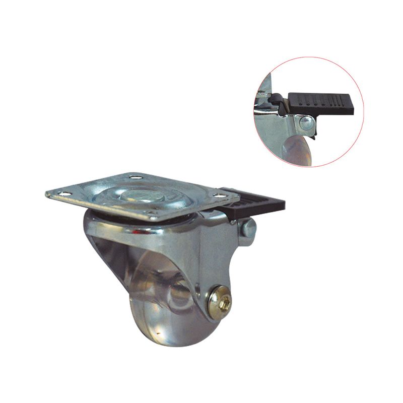 Rodachina-PU-giratoria-c-freno-rueda-transparente-35-mm-1.3-8-