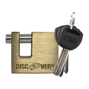 Candado rectangular bronce llave DISCOVER 50 mm
