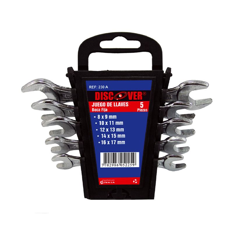 Llave-fija-plateada-5-piezas-8-a-17-mm-DISCOVER