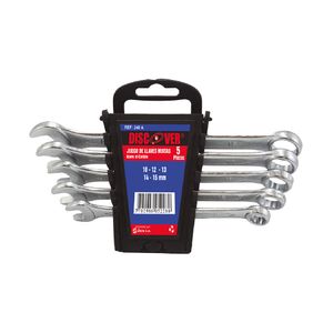 Llave mixta polichad DISCOVER 5 piezas 10 a 15 mm