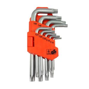 Llave Torx 9 piezas, cromo-vanadio DISCOVER T10 a T50