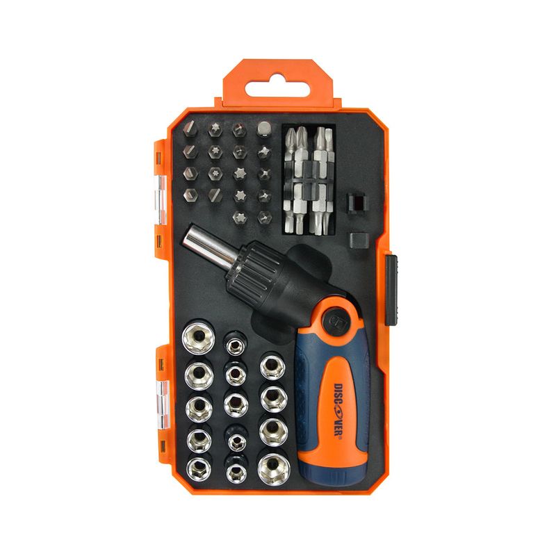 Juego-de-destornillador-Ratchet-Puntas-y-copas-46-piezas-