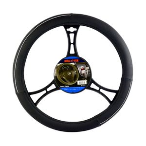 Forro timón en PVC color Negro con plateado 37-38 cm  DISCOVER