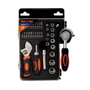 Jg 38 Pz Ratchet-Llave-Destornillador-Copas-Puntas DISCOVER