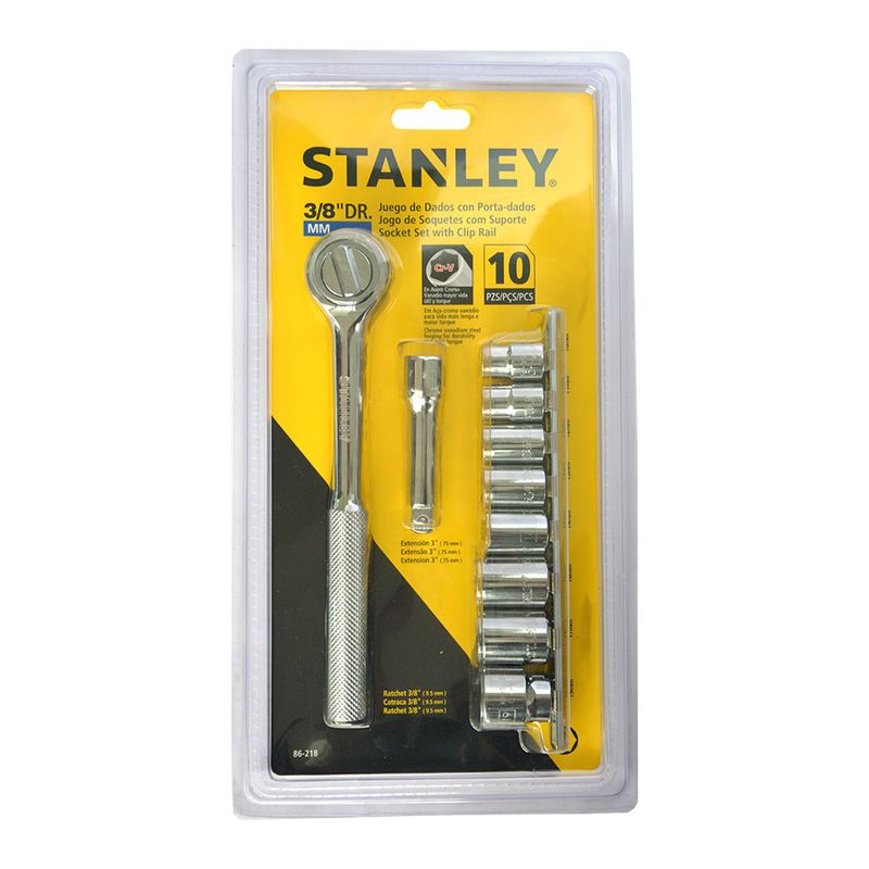 Copas-con-Ratchet-Ext-Jgo-11-Pz-3-8--STANLEY-10-a-19mm