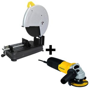 COMBO STANLEY: TRONZADORA 14" + PULIDORA 4½" STGS6115-B3