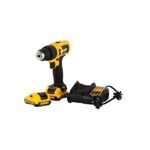 Taladro percutor 12V 2 vel VVR 2.0 ah 2bat+carg 3/8" DEWALT