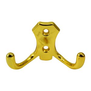 Gancho perchero tipo doble Dorado 3"  DISCOVER