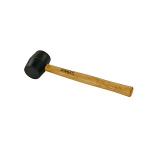 Martillo cabeza de caucho mango madera 13 Oz  STANLEY 57-516LA