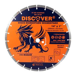 Disco diamantado segmentado 14" DISCOVER 3.2x7x25.4