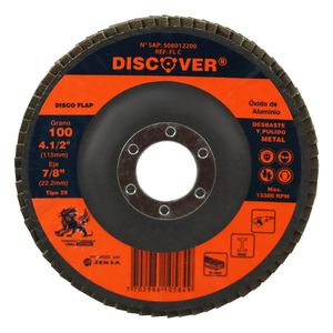 Lija disco Flap 4.1/2" DISCOVER grano 100