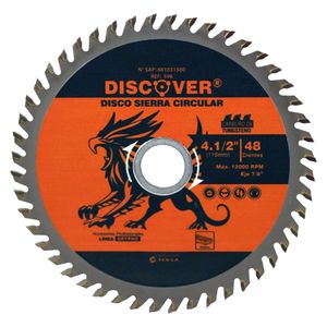 Sierra circular 4.1/2" dientes tungsteno eje 7/8"48D