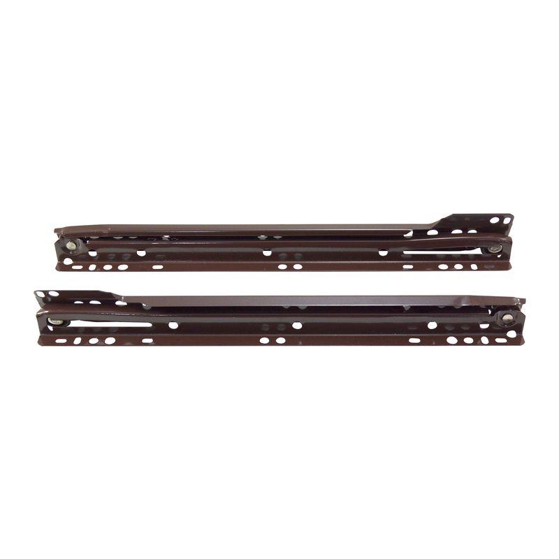Guía metálica para cajón café 0.8mm x 30cm
