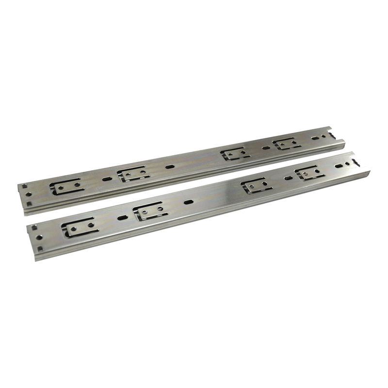 Guía full extensión 25 kg 0.8mm x 35mm x 35 cm