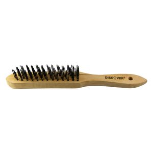 Cepillo alambre acero galv m/madera 4 hilerasx 135 mm  DISCOVER