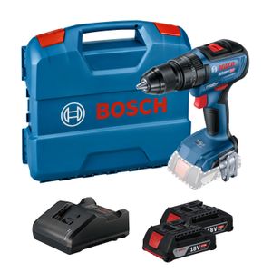 Taladro percutor 1/2" 18V 2 baterias 2.0Ah+maletin BOSCH