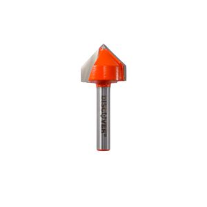 Fresa corte V 7/8" con eje 1/4" DISCOVER