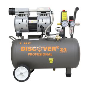 Compresor silencioso libre de aceite 1HP 116 PSI 24L DISCOVER