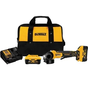 Pulidora inalámbrica 4.1/2" 20V Brushless 9000RPM+carg+2 bat 6Ah+bolsa DW