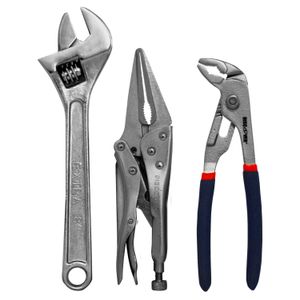 Set 3 Pzs Hombre solo 6.5" Pinza 6.5" Llave 8DISCOVER"